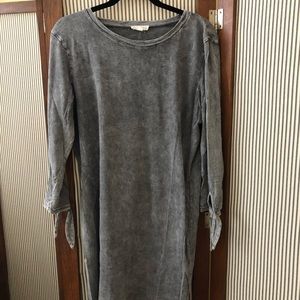 Jane and Delancy grey stone washed dress